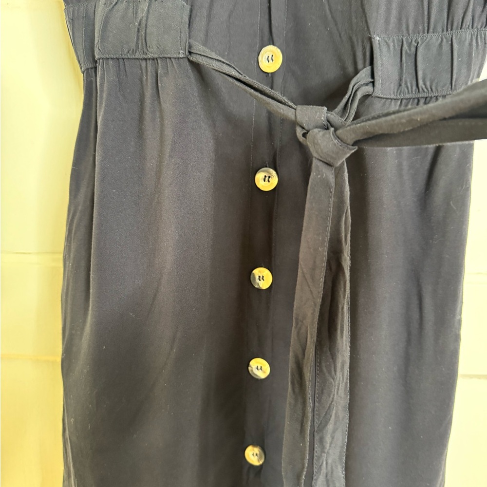 ❤️ Classic Button-Up Collared Short Sleeve Shirt Dress - Picture 4 of 9